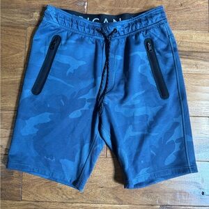 American Eagle Outfitters Blue Camo Athletic Shorts 8 inch inseam